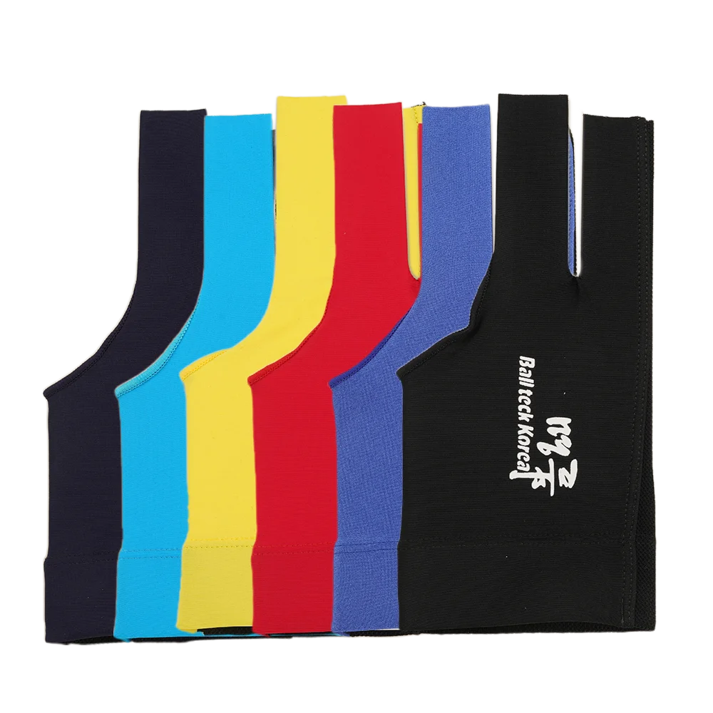 Billiard Glove Left Hand Medium High Quality Ballteck Korea Carom Glove 3 Fingers Professional Pool Glove Billiard Accessories