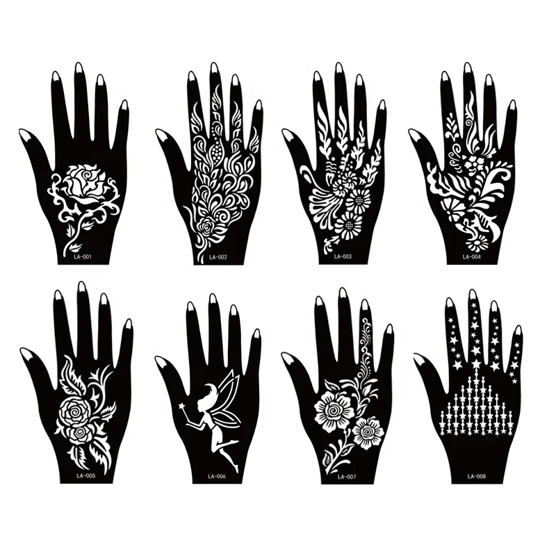 Fashion henna sticker tattoo stencils