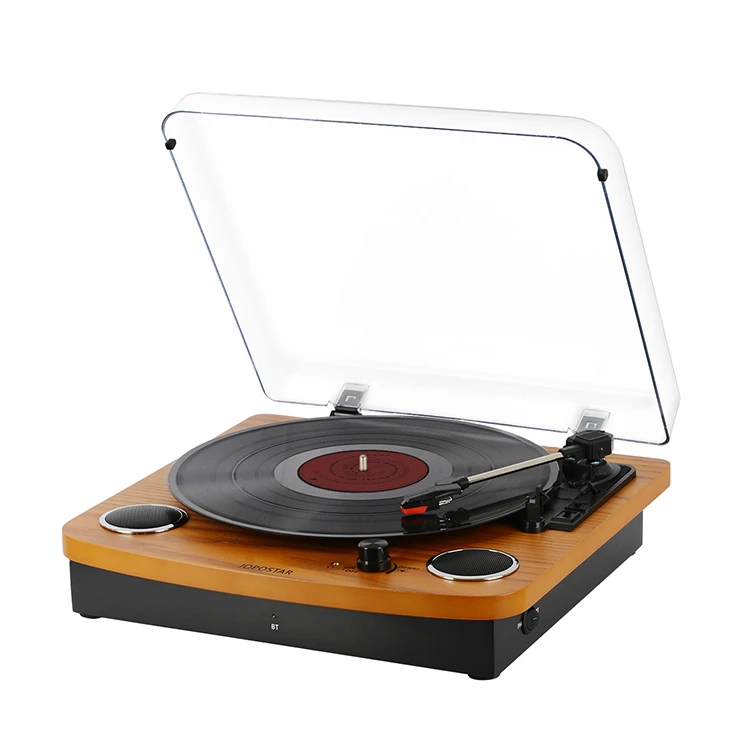 Hot sale retro vinyl turntable & wooden gramophone record player