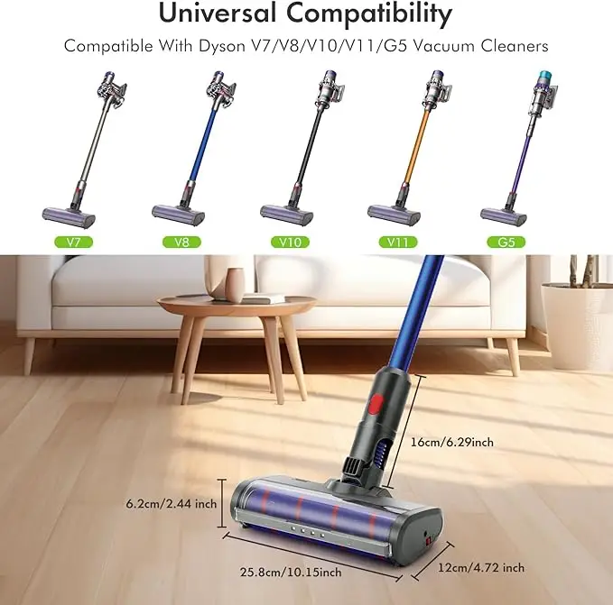 Vacuum Cleaner Spare Part Industrial Accessories Brush Motorized Dy s0n Vacuum Cleaner Floor Brush