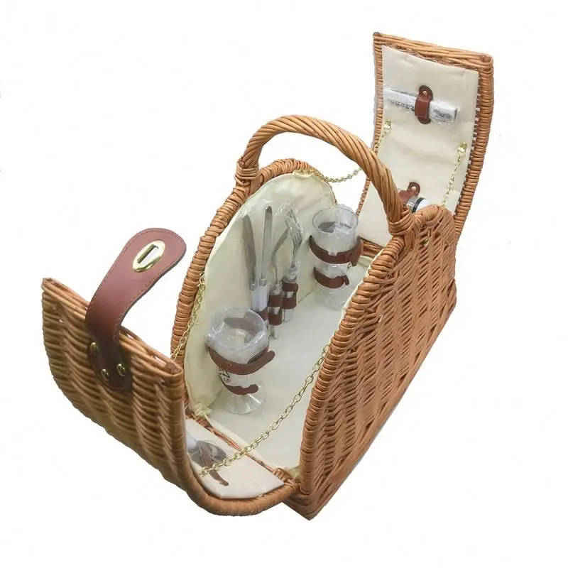 Rattan picnic blanket basket vietnam wicker basket
