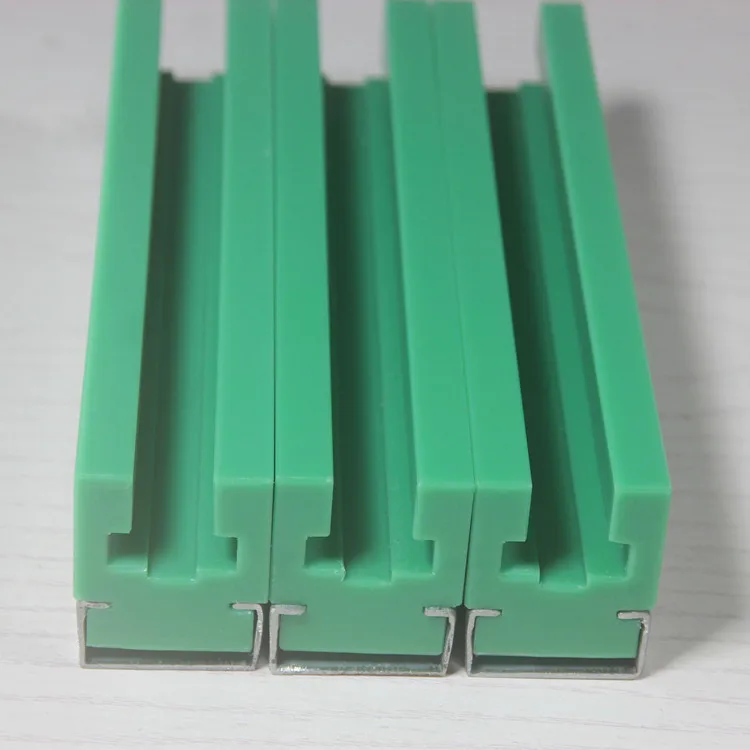 Plastic Guide Rails green conveyor roller CK shape UHMW linear chain profiles conveyor guide rails