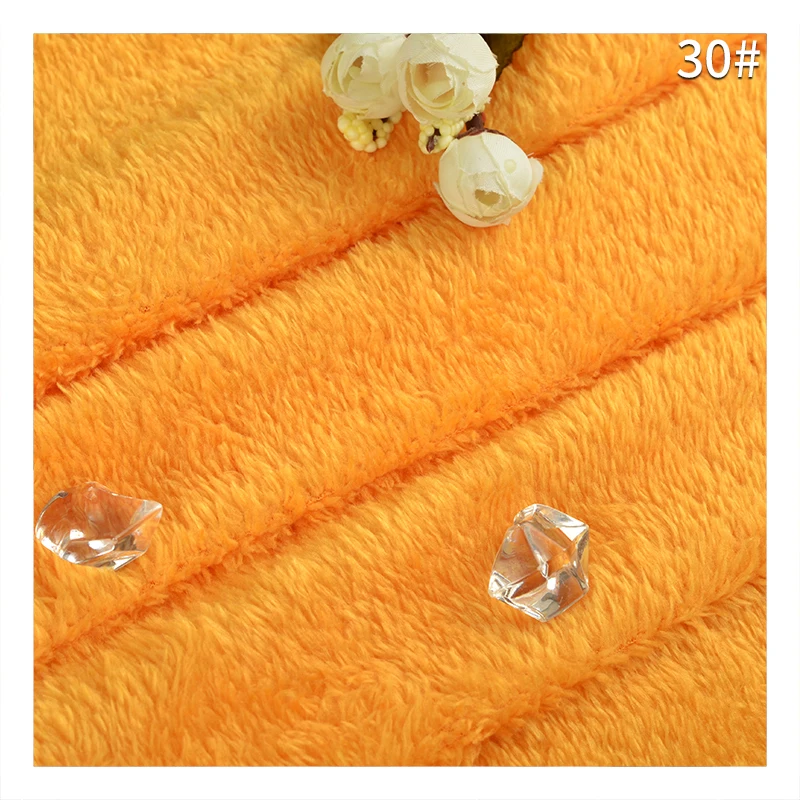 130g Arctic fleece fabric super soft single plush fabric autumn and winter warm suit home wear fabric