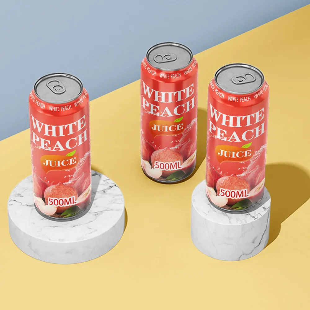 Wholesale Customized 330ml 33cl Sparkling Fruit Drink Canned Carbonated Soda Fruit Flavor Beverage for Sale