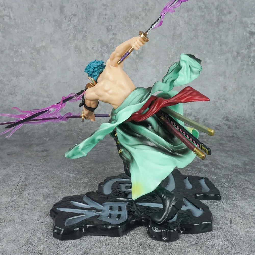 Лидер продаж аниме фигурка Roronoa Zoro с тремя ножами модель из ПВХ Высококачественная игрушка в коробке упаковка хорошая коллекция