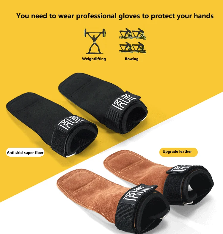 Weight Lifting Hand Grips Great for Gymnastics Pull up Weight Lifting Kettlebells and Cross Training