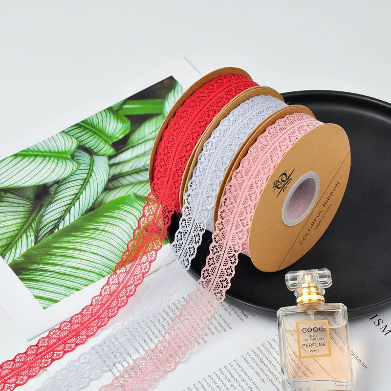 Lace Flowers Ribbon Guipure Lace Trim Embroidery 100% Polyester Lace Fabric Ribbon for Flowers Packaging Printed Organza