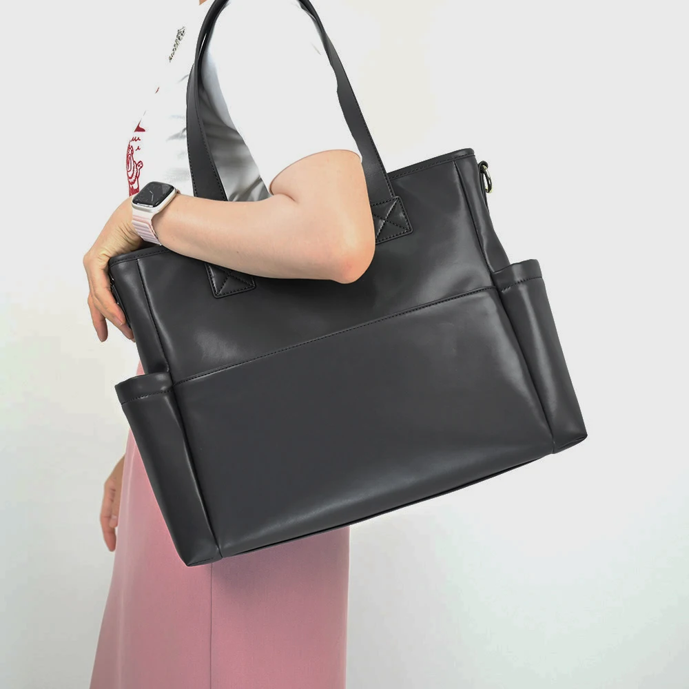 Custom mommy diaper stroller organizer storage backpack leather diaper bags for mom and baby