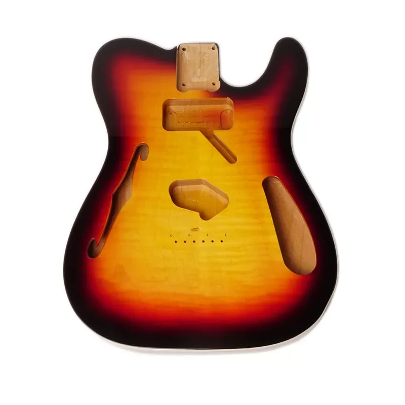 Wholesale DIY SSS Guitar Kits Alder Wood Unfinished Bass Carved Blank ST Style Guitar Part Accessories Electric Guitar Body