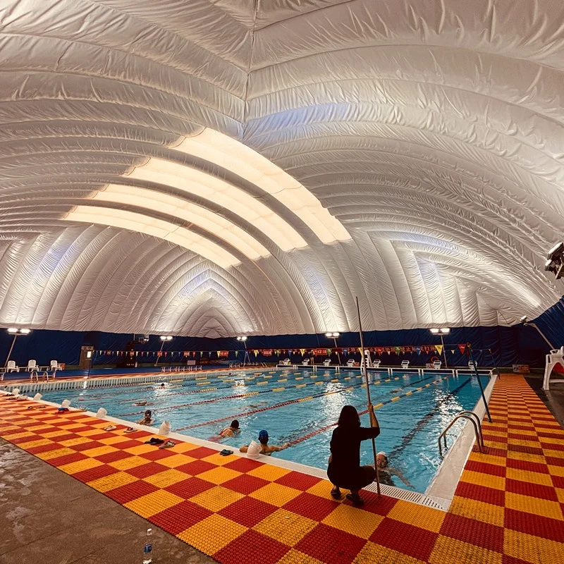 Better quality inflatable swimming pool dome membrane swimming pool  air dome Inflatable dome