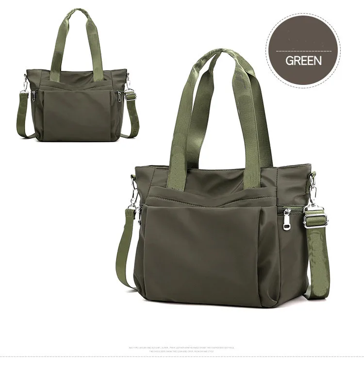 
Simple fashion large capacity nylon cloth bag female lightweight wild shoulder bag trend casual portable crossbody bag wholesale 