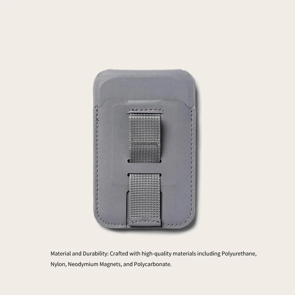 Wholesale id card holder stand wallet detachable leather magnetic mobile phone card holder