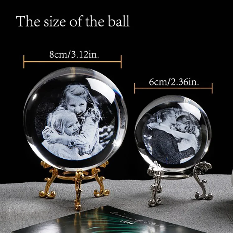 Custom logo Creative Christmas gifts glass snow crystal ball Poly resin cartoon animal ball
