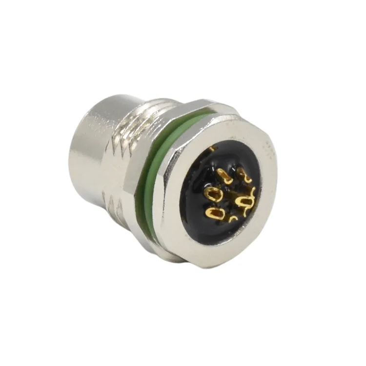 Westsam IP67 Waterproof 4 5 8 12 Pin Front Fastened Socket Female M12 Connecter