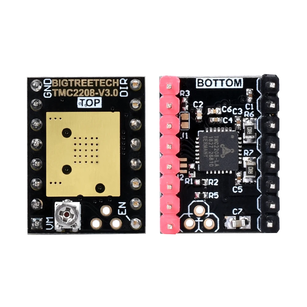 Высокоточный шаговый Драйвер TMC2209 V1.2 для Ender 3 SKR V1.3 Mini E3-тихая работа улучшенное охлаждение