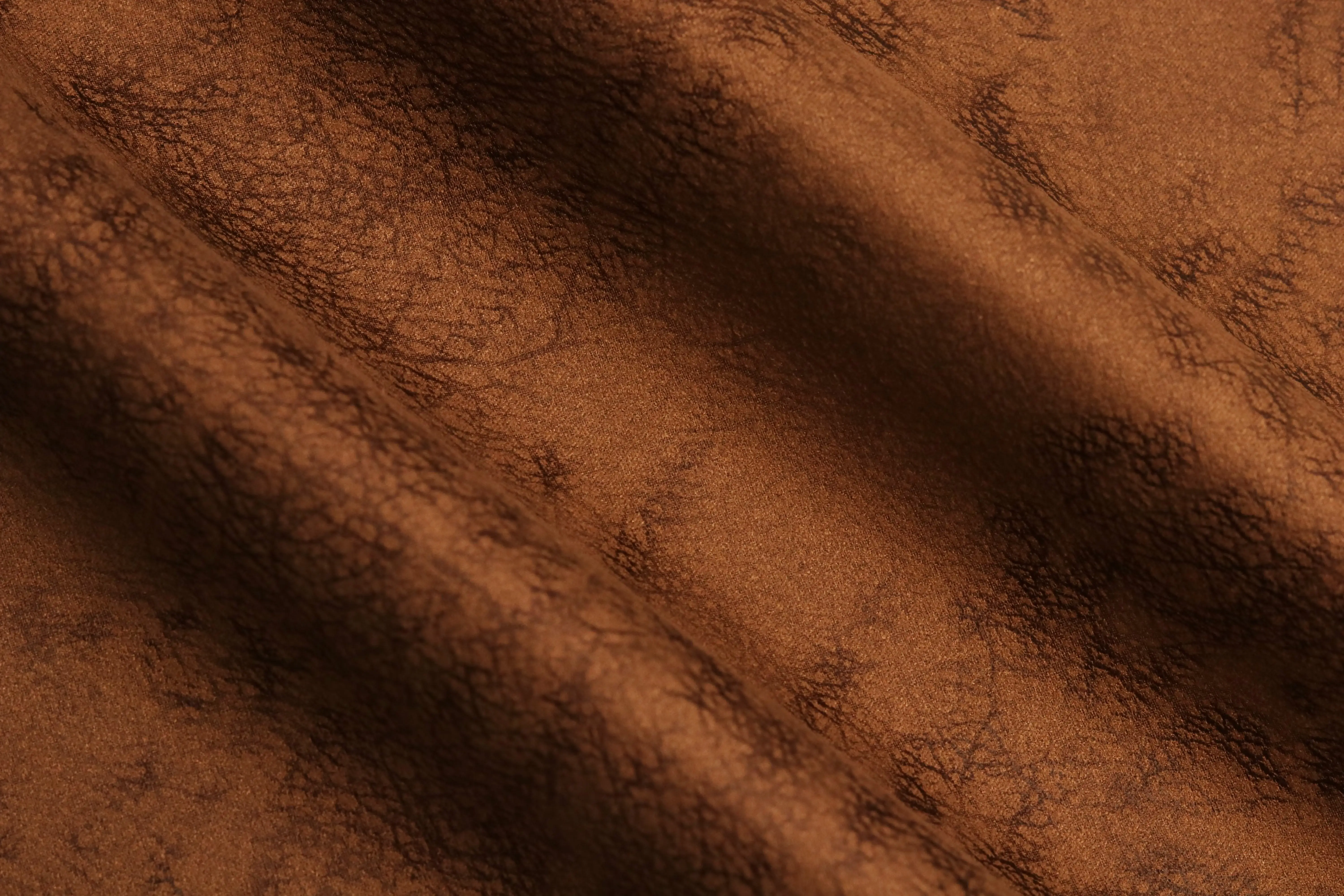 Micro Fiber Foil Make old textures Printing Recycled Knitting Suede Fabric For Car clothing