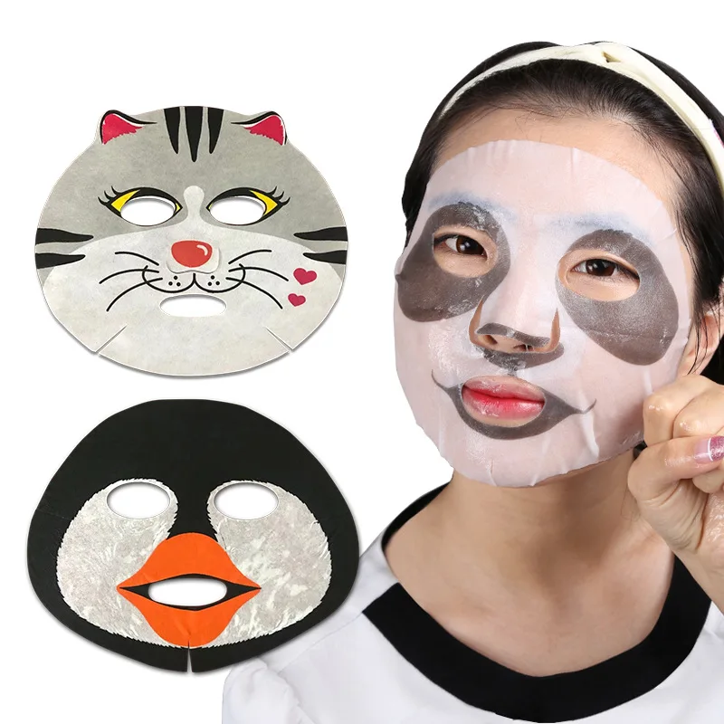 Manufaturer wholesale custom printing bamboo nonwoven fabric dry facial masks masque sheet spunlace material