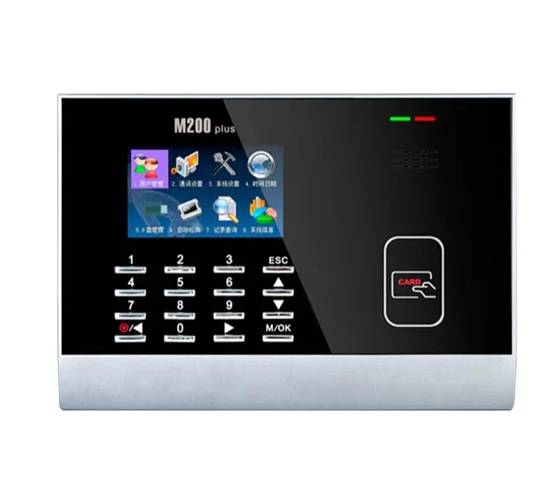TCP/IP 2.8 inch Color Screen Time Attendance with ID card password  M200plus