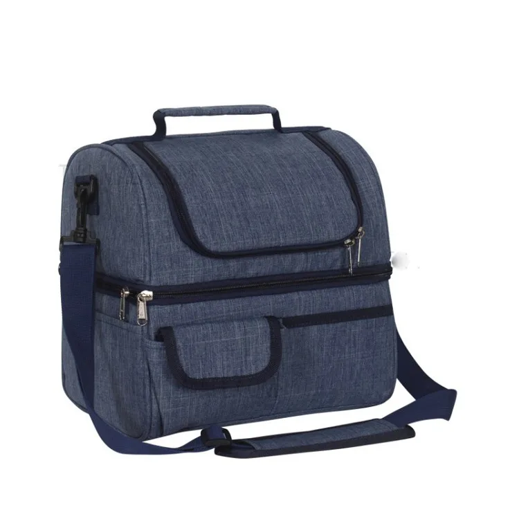 Студенческая сумка для ланча на одно плечо хранения тепла дорожная Портативная пикника с настраиваемым логотипом