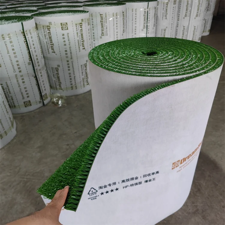 High Recovery Rate Gold Mining Carpet Turf Mining Grass Gold Washing Grass Mat for Carmoon