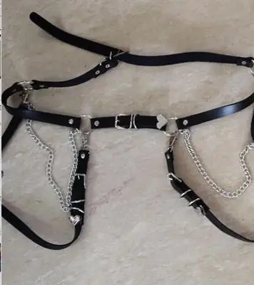 Retro Rhinestones inlaid with fashionable waist chain accessories front back Adjustable length waist belts