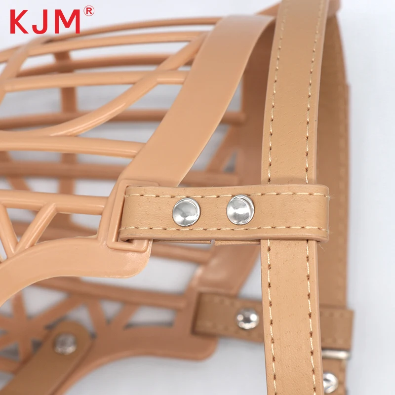 Factory Price Adjustable Safety PE Plastic Breathable Barking Soft Basket Dog Muzzle For Small Medium Large