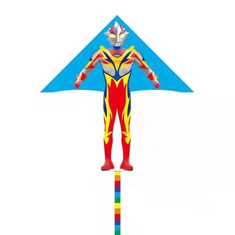 Customized Easy flying   custom full color printing kids toys cartoon delta  kite