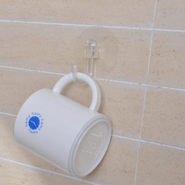 Clear Plastic Customized Hooks & Rails Plastic Door Hook and Lock Sucker Hook 2 Only 192