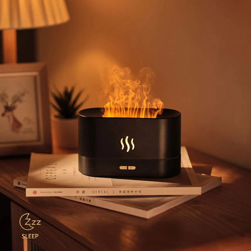Flame Aroma Diffuser USB Oil Diffuser Steam Water Ultrasonic Cool Mist Mini Humidifier Air Purifier Air Humidifier