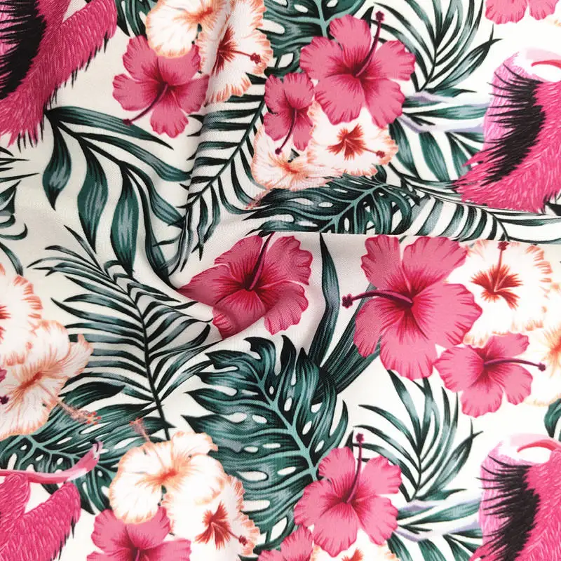 100% Cotton Prints Poplin Woven Beauty Roses Floral Printed Fabric For Baby Girls Dress Skirts Home Textile Fabric