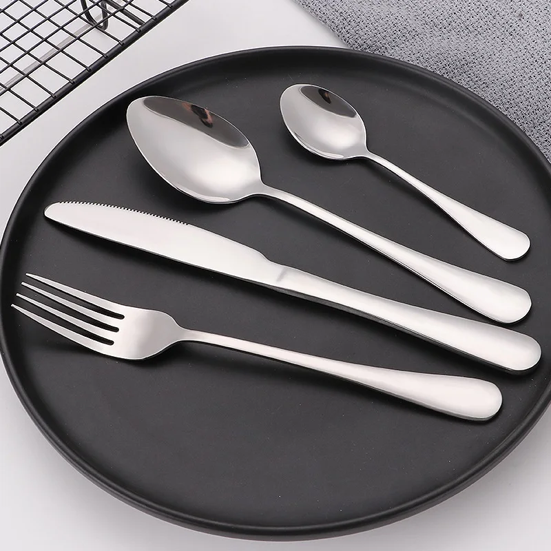 Low MOQ Cutlery Set Stainless Steel Table Spoon Set Stainless Steel Cutlery Flatware Set
