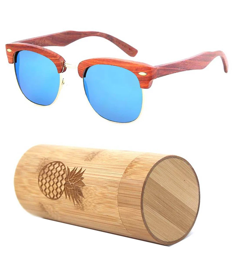 custom engrave design logo sustainable bamboo top quality handmade wooden sunglasses cheap man 2020