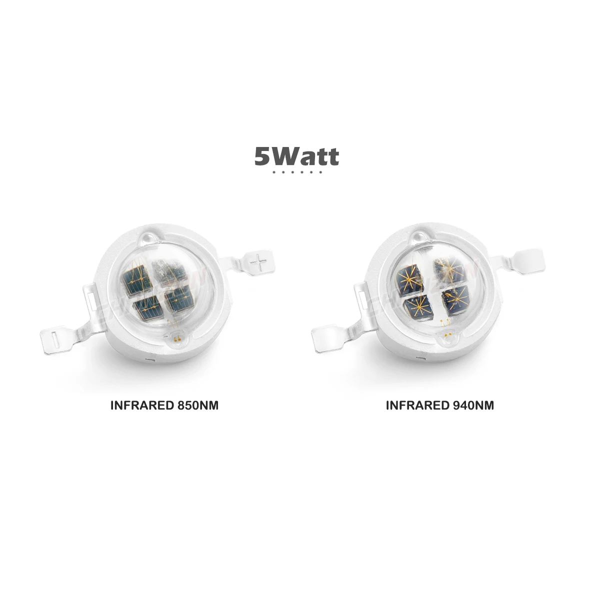 5W IR Infrared 850nm 940nm High Power Led Chip Light  Lamps for CCTV Cameras LED Chip Beads