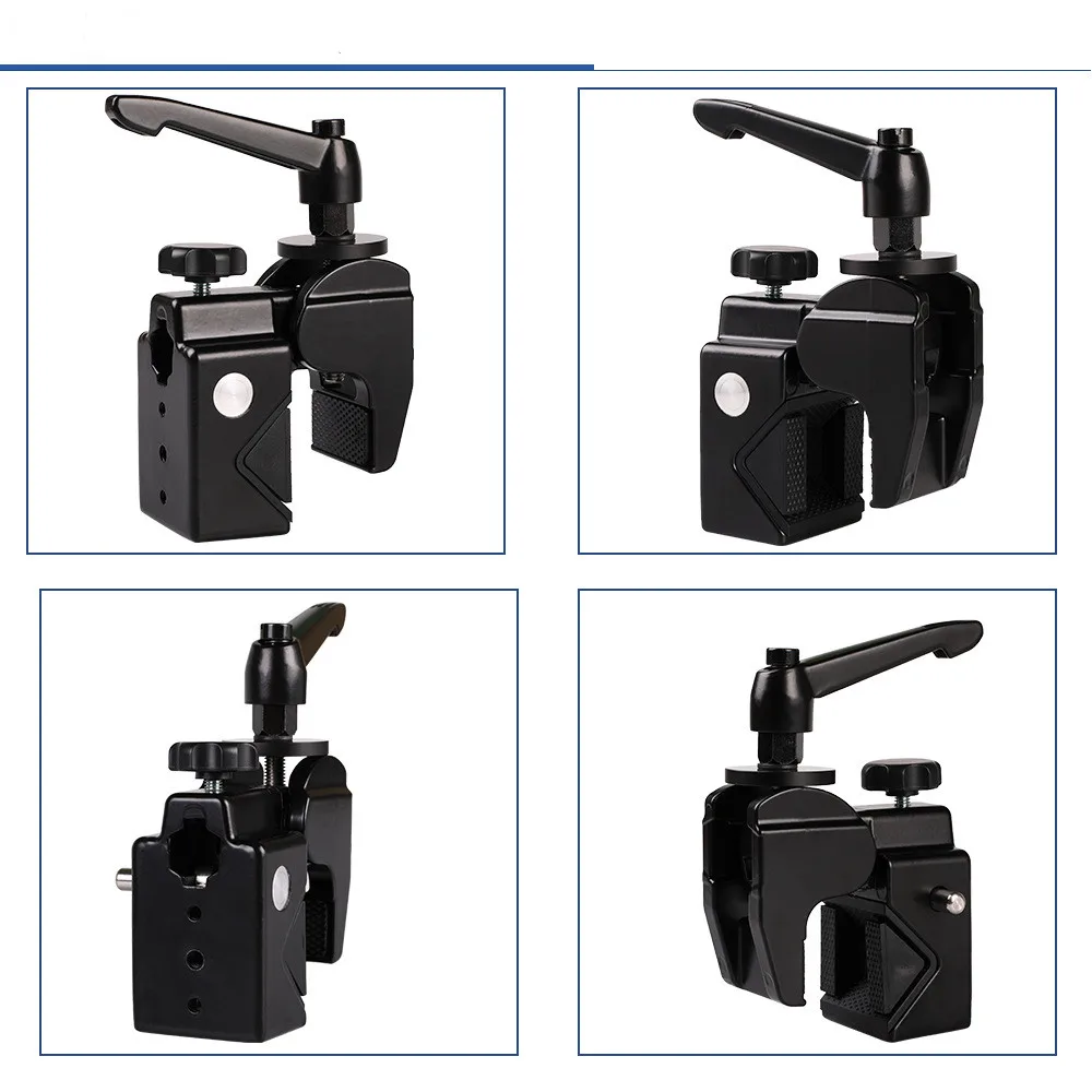 Super Strong Sturdy Multi-functional Universal Photography Camera Crab Metal Clamp For Round Tubes
