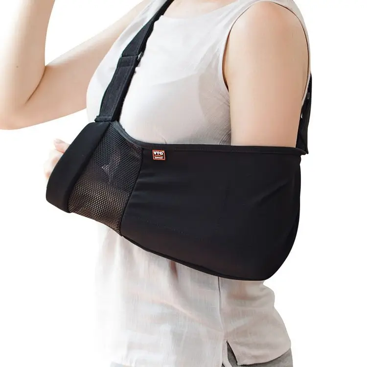 Custom black orthopedic rehabilitation protective gear breathable adjustable wrist support brace