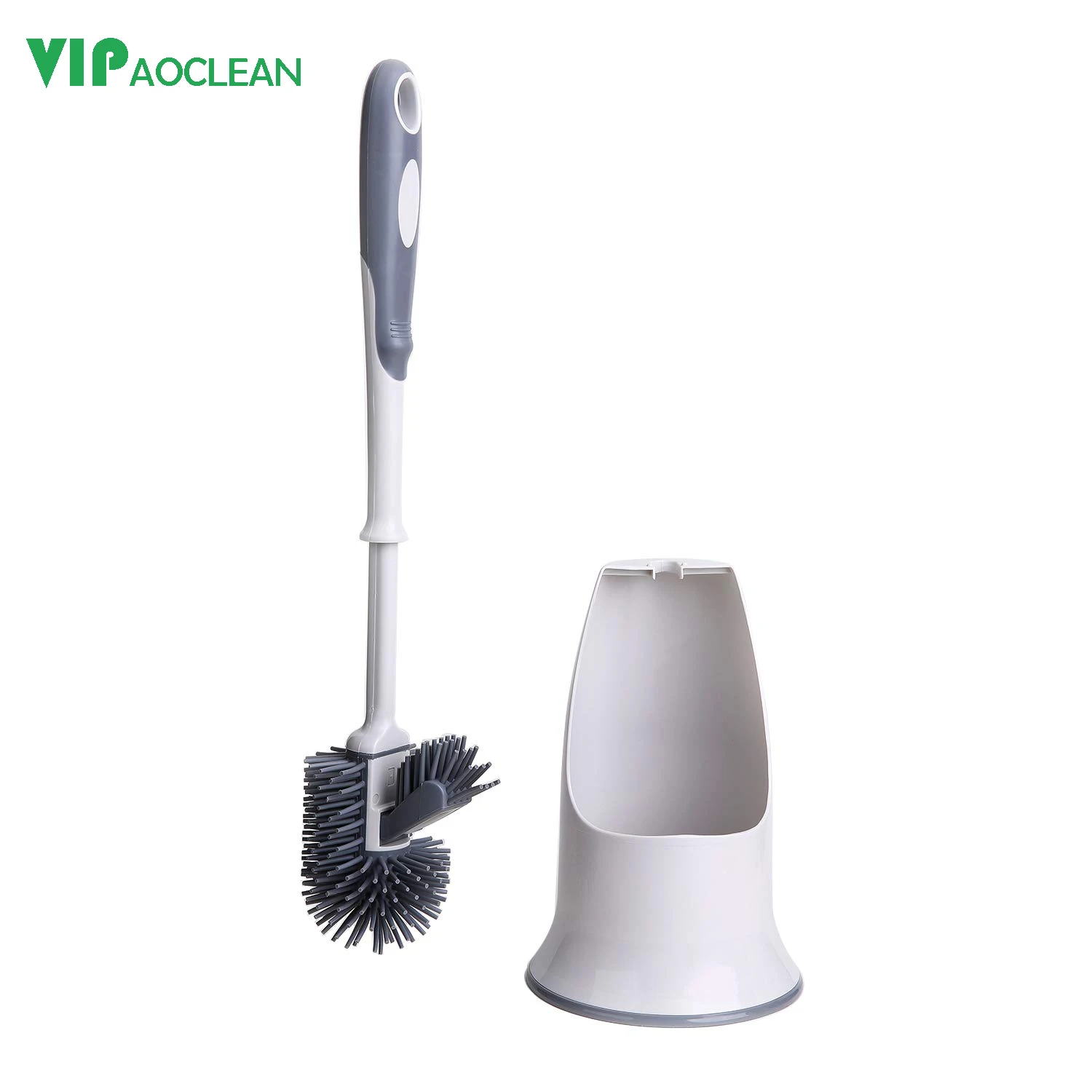 VIPaoclean silicone toilet brush set bathroom toilet brush and holder set