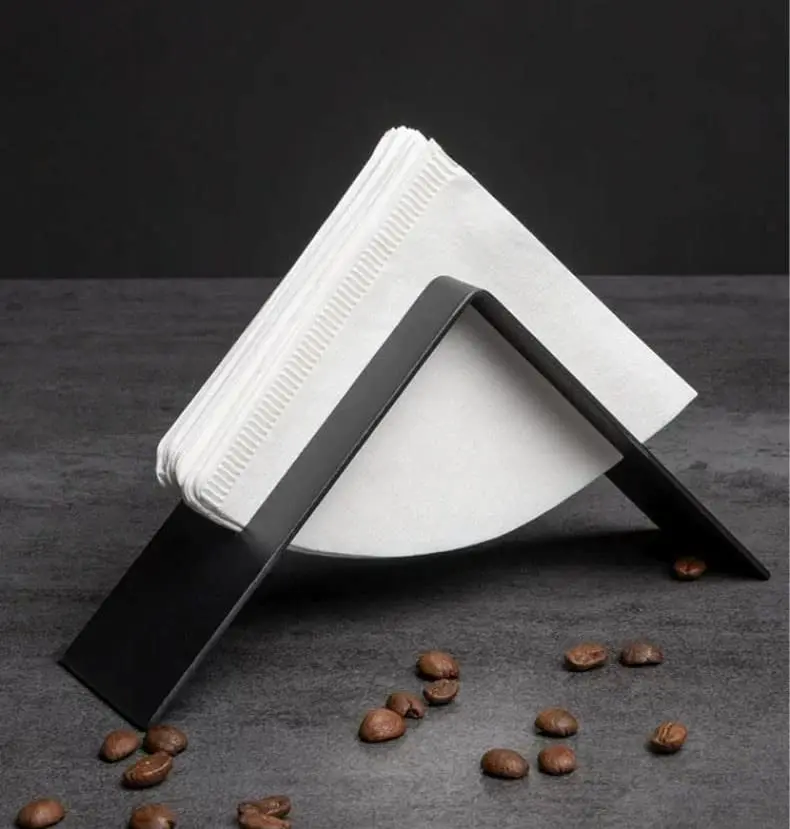 Counter Top Stainless steel Coffee Filter Holder For Round Paper