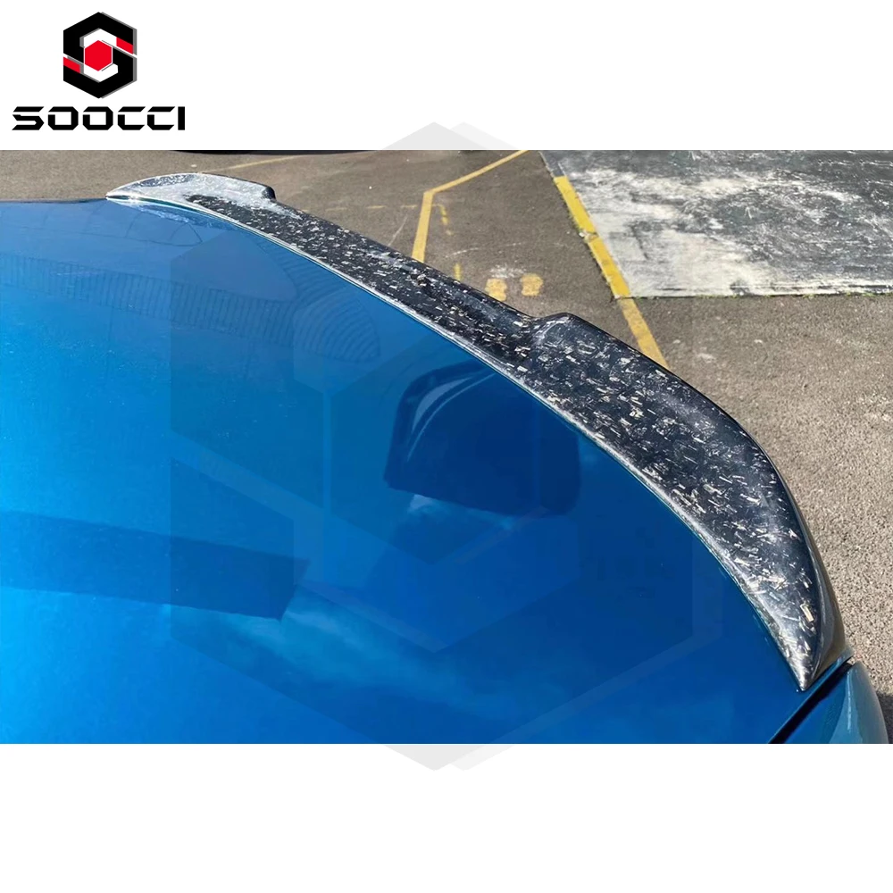 High Quality Carbon Fiber CS Style Rear Spoiler for BMW 5 Series G30 G38 530i 520i M5 F90 Trunk Lip Splitter Spoiler Body Kit