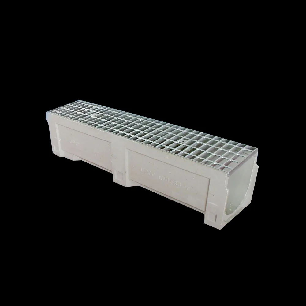 Factory Manufacture Trench Polymer Concrete Gutter Drain Rainwater Channel Floor  Drainage Stainless Steel Grate