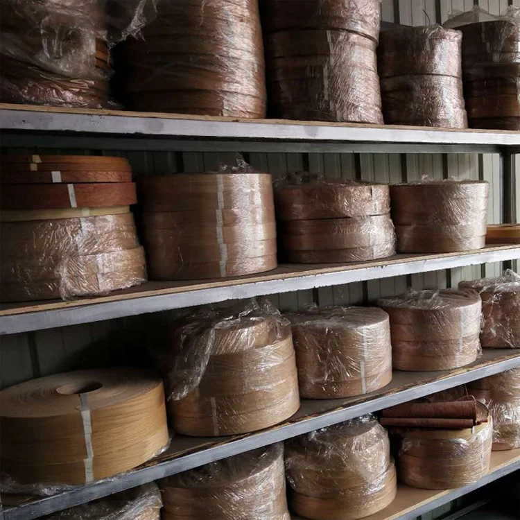 Natural Wood Veneer Edge Banding Tape for Furniture ,vinyl table edge