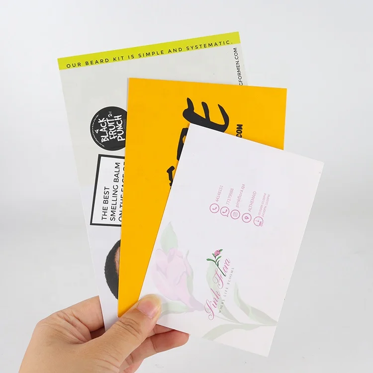 Quality Luxury Custom Gold Foiled Logo Business Card Advertising Postcard Company Promotion Thank You Card Greeting Card