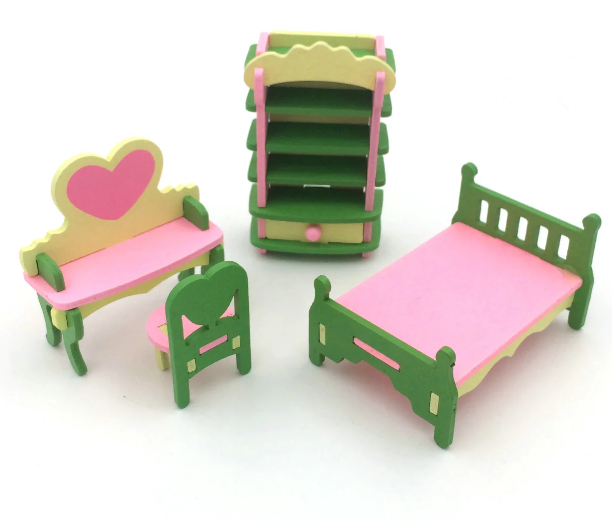 Кукольный домик, миниатюрный игровой домик, игрушка, детский Деревянный конструктор, набор игрушек, индивидуальный креативный кухонный стол