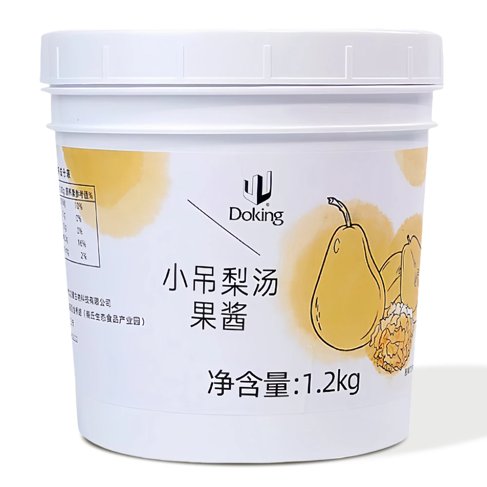 Doking Jam Factory продает сырье для пузырчатого чая десерт молочный чай белый грибной суп джем