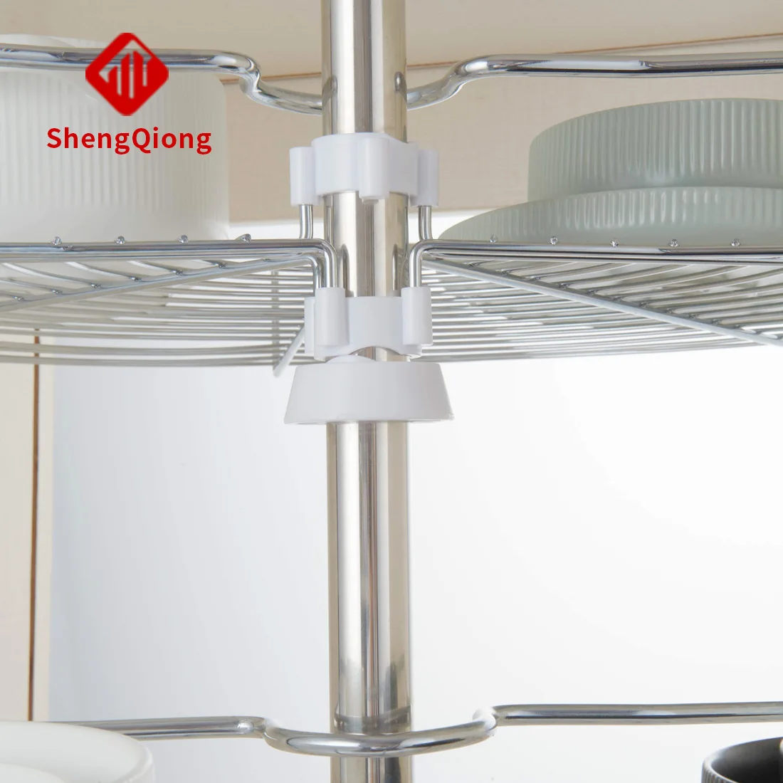 Кухонный шкаф SHENGQIONG угловая корзина поднос для качелей кухонная Волшебный уголок 180 градусов хранения Susan