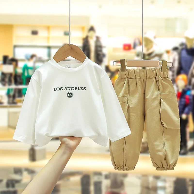 Casual stripe 3 pieces set teen boys baby clothes 3 years