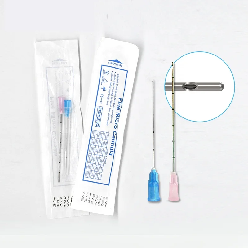 Flexible Disposable Blunt Tip micro canula needle For Dermal Filler