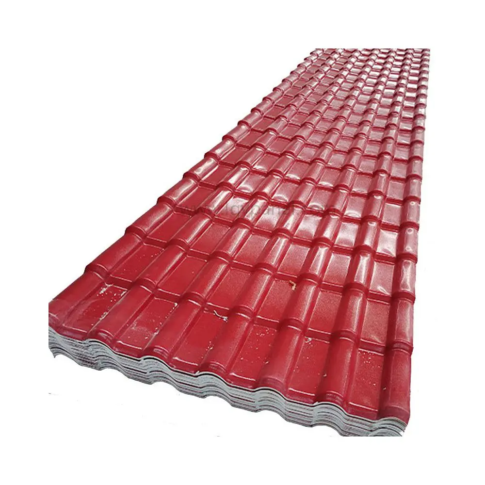Hotsale 2.5mm Weather Resistant colorful ASA synthetic Resin Roof Tile For roof decoration roof flap