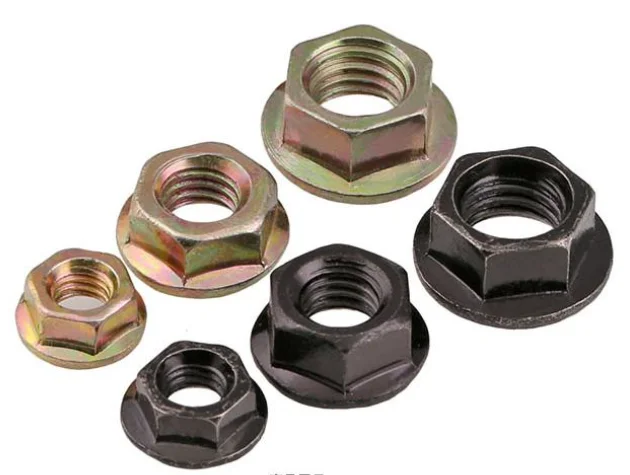 Professional manufacturer Wholesale hex flange nut DIN6923 zinc plated/ galvanized