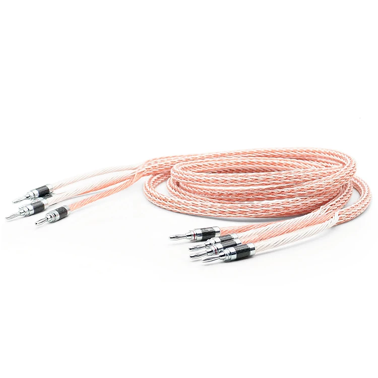 MVS 8TC single crystal copper speaker cable 16-strand crossover audio cable HIFI amplifier speaker surround connection cable