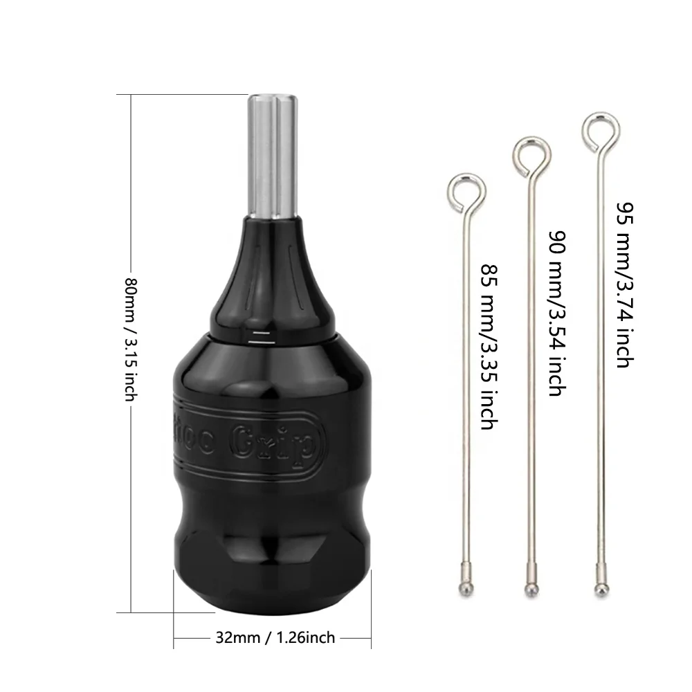 Ambition gourd 32mm adjustable tattoo handle can be sterilized by high temperature, adjustable needle 3mm carved tattoo grip